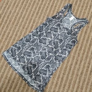 H & M Snakeskin Racer Back Tank Top XS